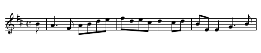 Fred Finn's - staff notation