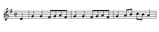 Fred Pigeon's No2 - staff notation