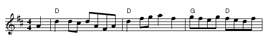 Fred Roden's Reel - staff notation