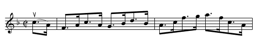 Fred Wilson's -- Hornpipe - staff notation
