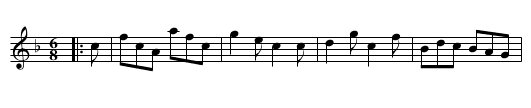 Fred's Fancy - staff notation
