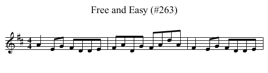Free and Easy (#263) - staff notation