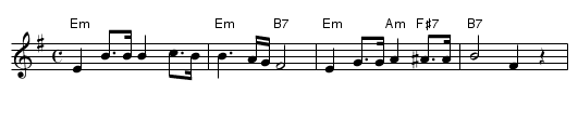 Free as a bird - staff notation