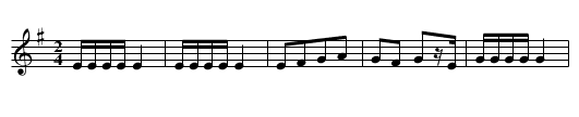 Freilakhs Hulye Kaptsn - staff notation