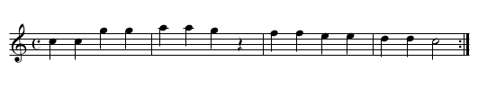 French Air. JaW.280 - staff notation