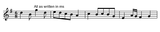 French Are. JBut.520, A - staff notation