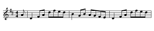 French Canadian Reel - staff notation