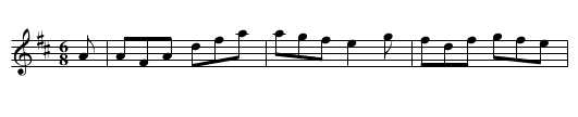 French Dance [1], A - staff notation
