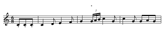 French Dance - staff notation