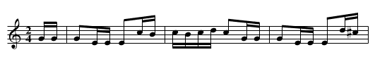 French Four [4] - staff notation