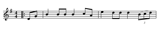 French March - staff notation