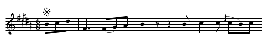 FRENCH MELODY - staff notation
