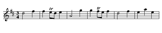 French Minuet,A. BC.08 - staff notation