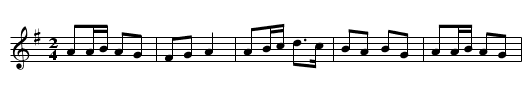 French polka (name unknown) - staff notation