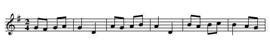 French schottisch #4 - staff notation