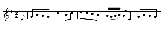 French Taptoo. HSJJ.012 - staff notation