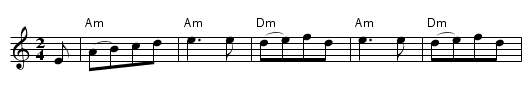 French tune - staff notation