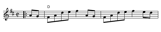 Frenchie's Reel - staff notation