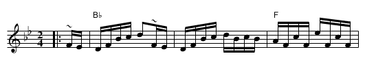 Frenchie's Reel - staff notation