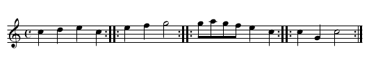 Frère Jacques - staff notation