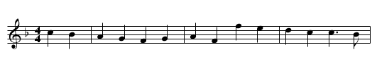 FREUNDLICH GLAENZT AN STILLER QUELLE - staff notation