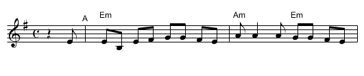 Freylachs in D minor (2) - staff notation