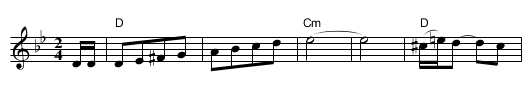 Freylachs - staff notation