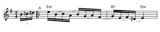 Freylekhs [Em] - staff notation