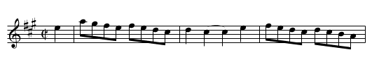 Fribble Hall - staff notation
