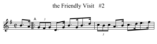 Friendly Visit   #2, the  - staff notation