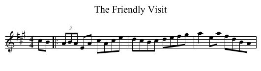 Friendly Visit, The  - staff notation