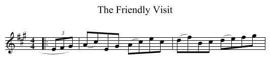 Friendly Visit, The  - staff notation