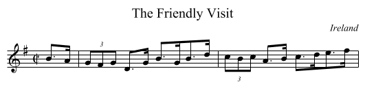 Friendly Visit, The  - staff notation