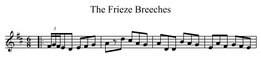 Frieze Breeches, The  - staff notation