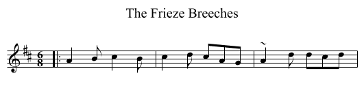 Frieze Breeches, The  - staff notation