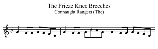 Frieze Knee Breeches, The - staff notation