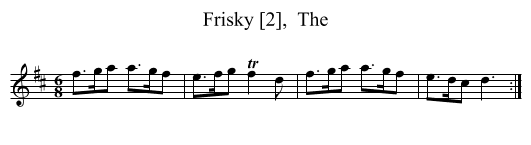 Frisky [2],  The - staff notation