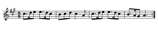 Frisky THO4.035, The - staff notation