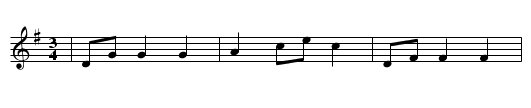 Frohsinn - staff notation