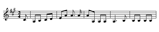 From Buffalo to Troy - staff notation