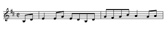From Galway to Dublin Town - staff notation