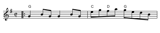 From Night 'Til Morn -- Reel - staff notation