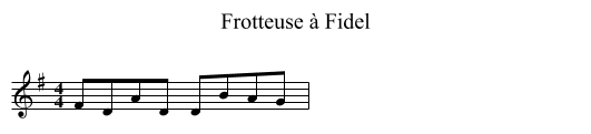 Frotteuse à Fidel - staff notation