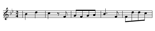 Fruehlingssieg - staff notation