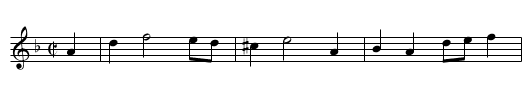 Fryar Bungy. WCD3/2.168 - staff notation