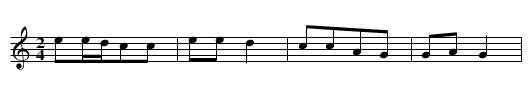 Fuchouge - staff notation