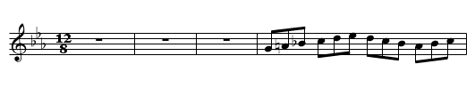 Fughetta - staff notation