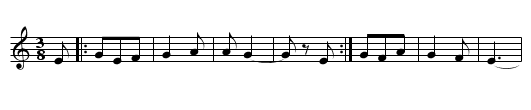 Fui al Cristu - staff notation