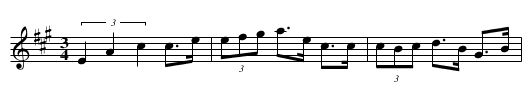 Funäsdalingen - staff notation