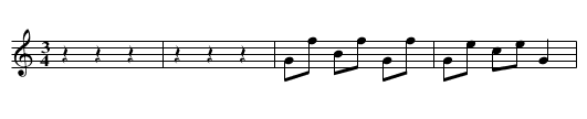 Füreinand - staff notation